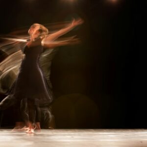 a couple of people that are dancing on a stage